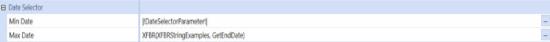 Data selector and XFBR String example